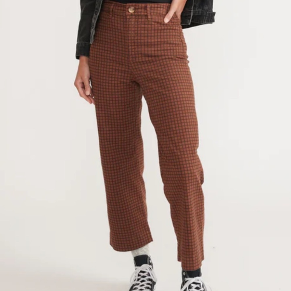 Marine Layer Bridget Checkered Pants